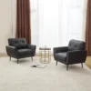 Corvo Mid-Century Modern Faux Leather Armchair