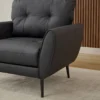 Corvo Mid-Century Modern Faux Leather Armchair