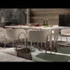 Crown Elegance Oval Marble Luxury Dining Table