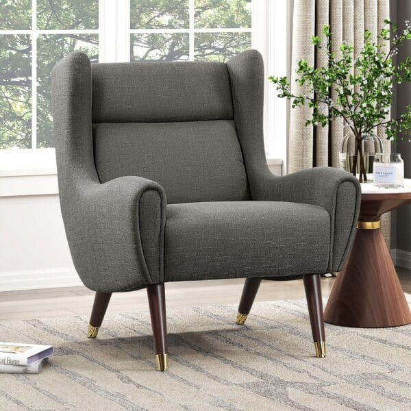 Edmund Luxe Wingback Modern Accent Chair