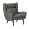 Edmund Luxe Wingback Modern Accent Chair