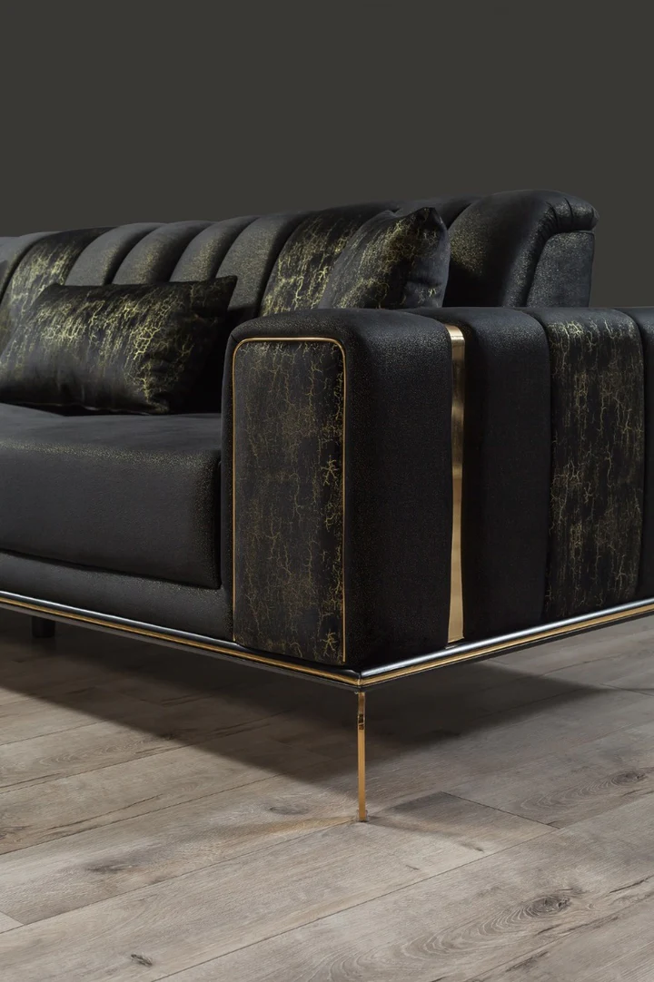 Emerald Majesty 7-Seater Luxury Velvet Sofa Set