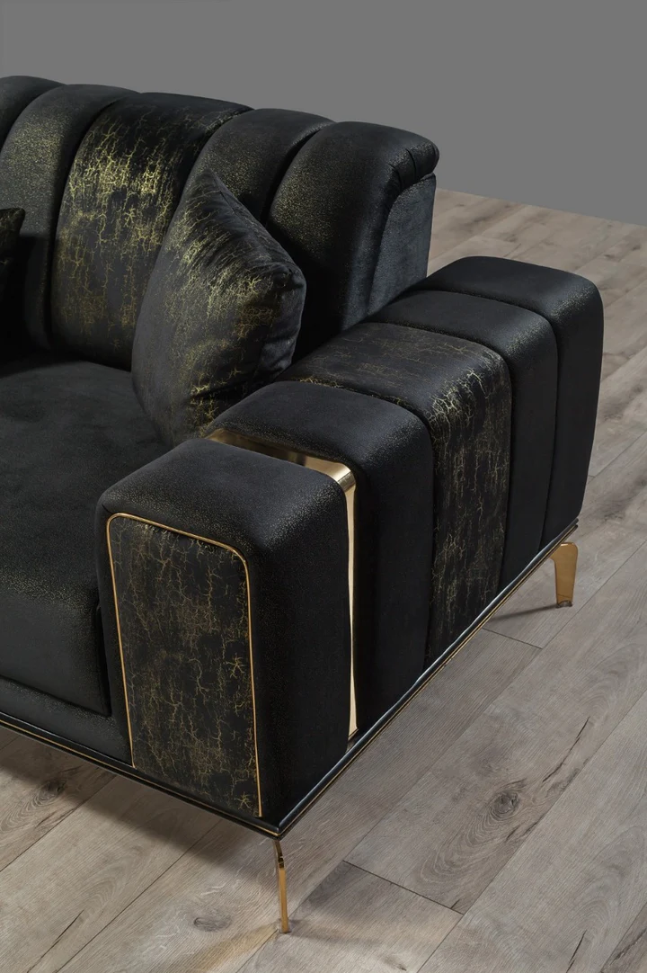 Emerald Majesty 7-Seater Luxury Velvet Sofa Set