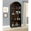 Everly Heritage Farmhouse Rustic Wood Glass Display Cabinets