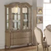 Everly Heritage Rustic Wood Display Cabinets