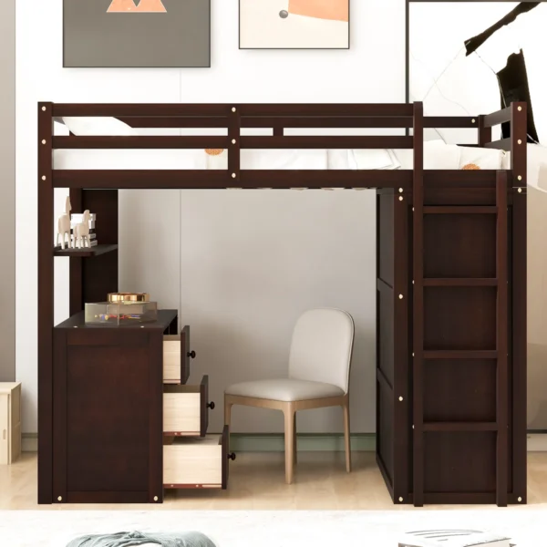 Frantell Ultimate Organization Twin Storage Loft Bed