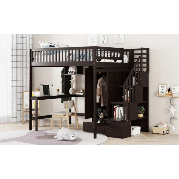 Playhouse Inspire All-in-One Storage Full Loft Bed