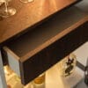 Fusion Modular Floating Dark Wood TV Wall Unit