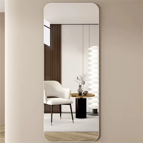 Aurelia Scalloped Gold Decorative Round Wall Mirror