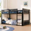 Atlas Sleek Espresso Low Profile Bunk Bed