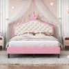 Regal Dreamer Princess Pink Velvet Bedroom Set