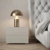 Giessegi Glam Tufted Velvet Grey King Bed