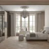 Giessegi Glam Tufted Velvet Grey King Bed