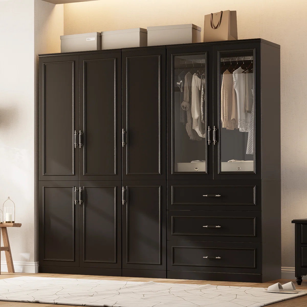 Grand Royale 8-Door Executive Armoire Wardrobe