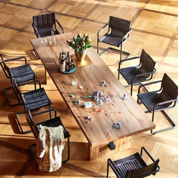 Habsburg Heritage Live Edge Solid Wood Table