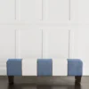 Halprin Striped Cotton Modern Upholstered Entryway Bench