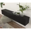 Hamman Minimalist Floating Black TV Stand