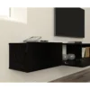 Hamman Minimalist Floating Black TV Stand