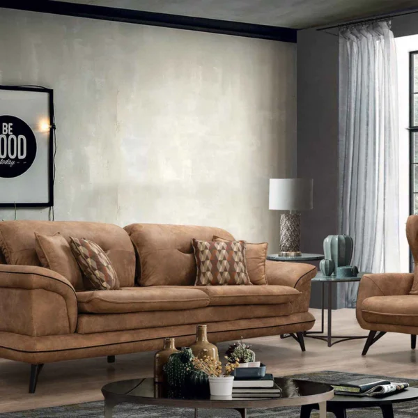 Haven Comfort Classic Brown Sofa