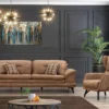 Haven Comfort Classic Brown Sofa