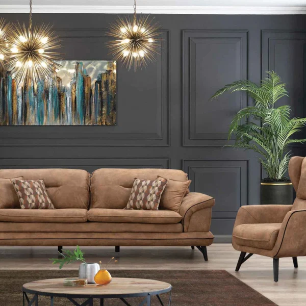 Haven Comfort Classic Brown Sofa