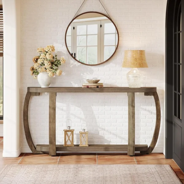Hearthside Farmhouse Wooden Console Table
