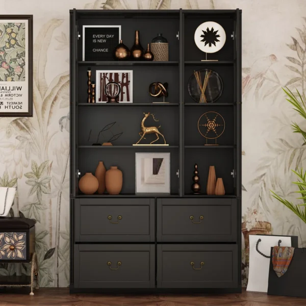 Heritage Grand Buffet Kitchen Pantry Farmhouse Display Cabinet
