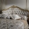 Imperial Serene Gold Tufted Velvet Bed