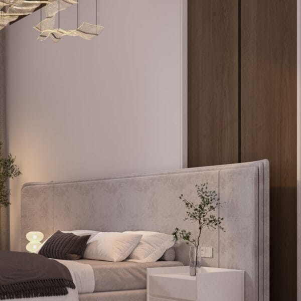 Isis Prestige Fluted Wingback Brown King Bed