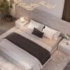 Isis Prestige Fluted Wingback Brown King Bed