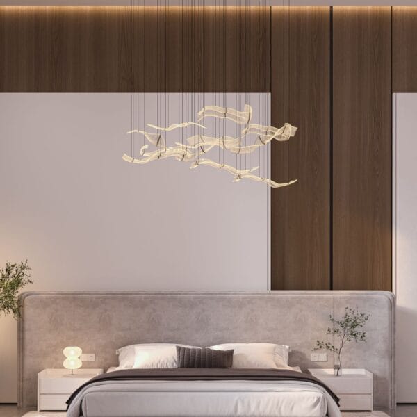 Isis Prestige Fluted Wingback Brown King Bed