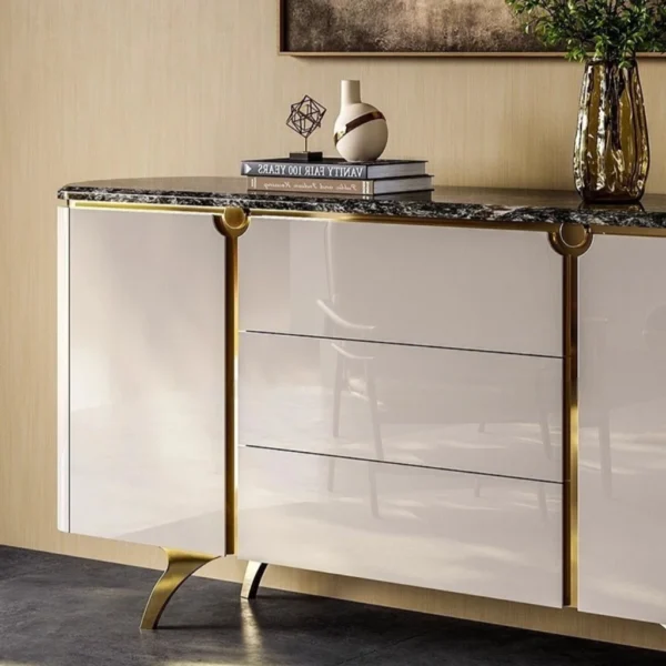 Milan Glossy Modern Luxury Buffet Cabinet