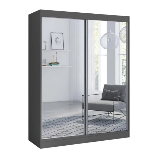 Zenith Reflective 2 Door Sliding Wardrobe