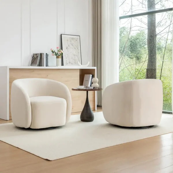 LUNA Barrel Chair Modern Accent Swivel Chair