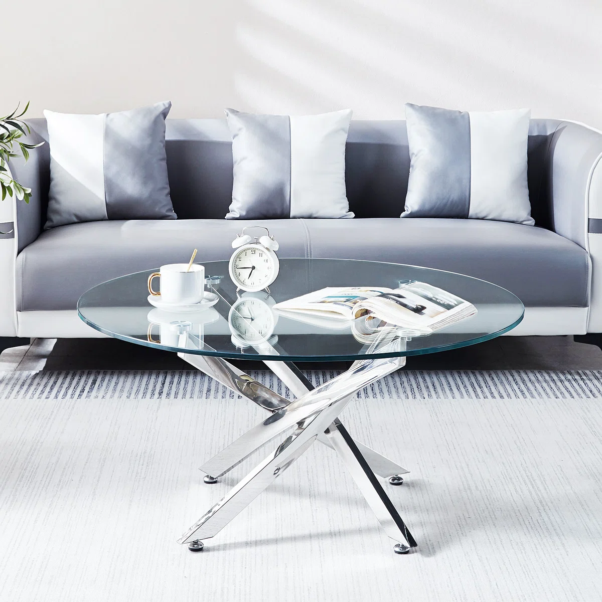 Landgraf Modern Glass Coffee Table