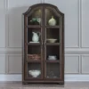Provence Vintage Oak Modern Display Cabinet