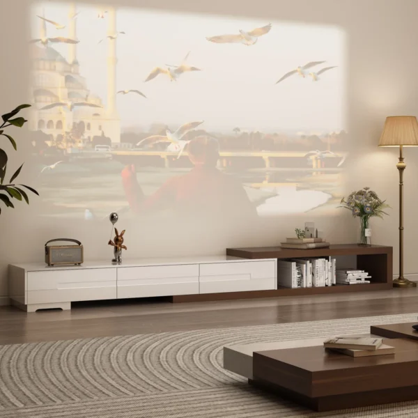Loft Expansive Two-Tone Floating TV Console
