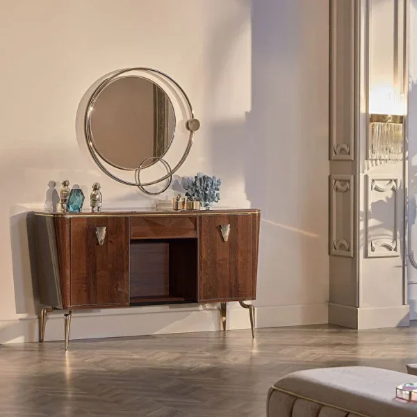 Longhi Minimalist Padded Neutral King Bed