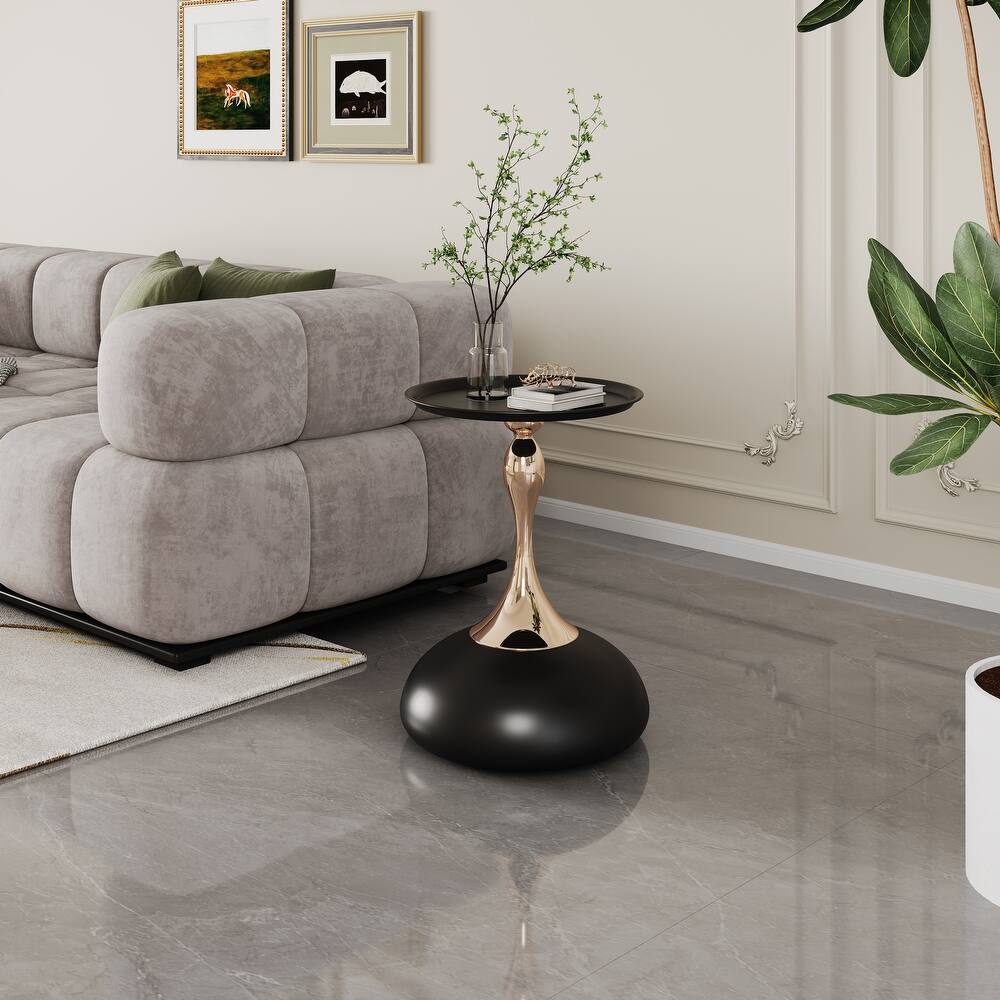 Lux Silhouette Round Space Saving Side Table