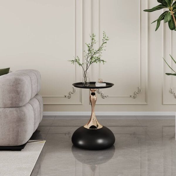 Lux Silhouette Round Space Saving Side Table