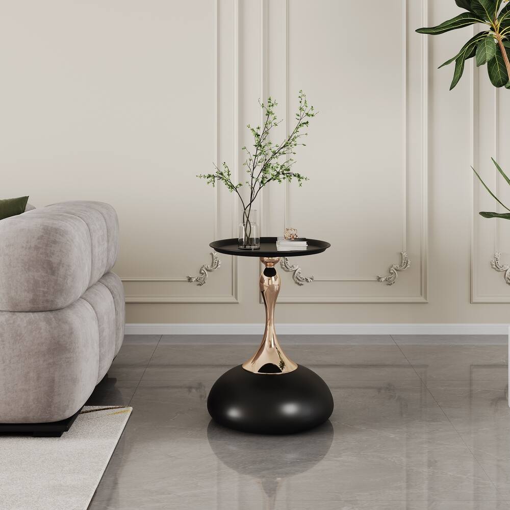 Lux Silhouette Round Space Saving Side Table