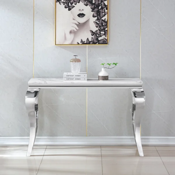 Luxury Marble Entryway Console Table