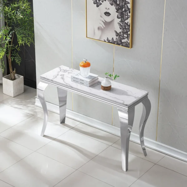 Luxury Marble Entryway Console Table