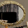 Lyon Majestic Fluted Velvet Black King Bed