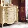Opera Royale Cream Tufted Italian King Bed