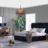 Malta Contemporary Channel Tufted King Bed