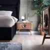 Malta Contemporary Channel Tufted King Bed