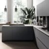 Kappa Anthracite Modern Luxury Handleless Modular Kitchen