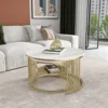 Marbella Coffee Table & Nesting Glass Center Table
