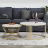 Marbella Coffee Table & Nesting Glass Center Table